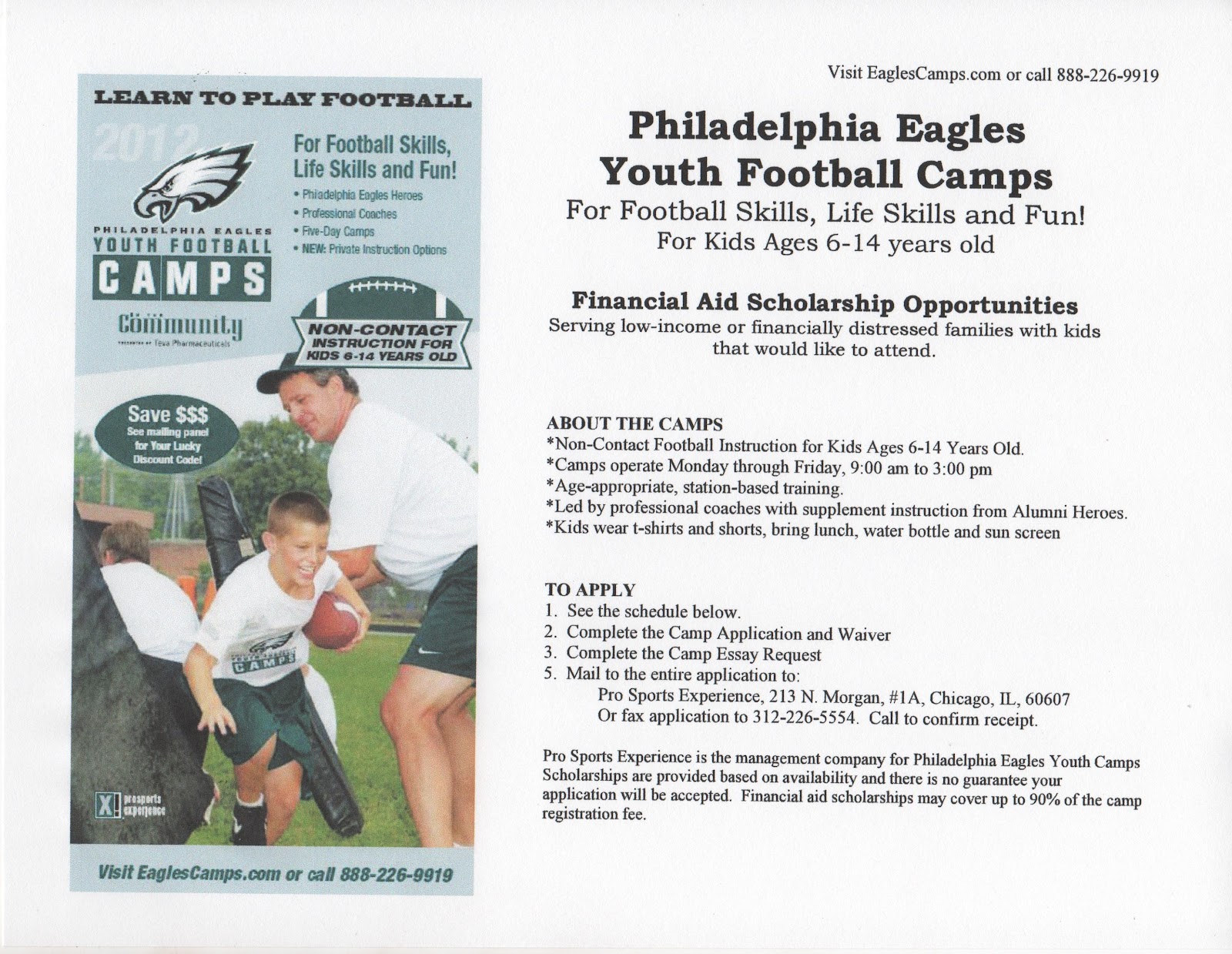 Ms. B The Good News Philadelphia Eagles Youth Football Camps