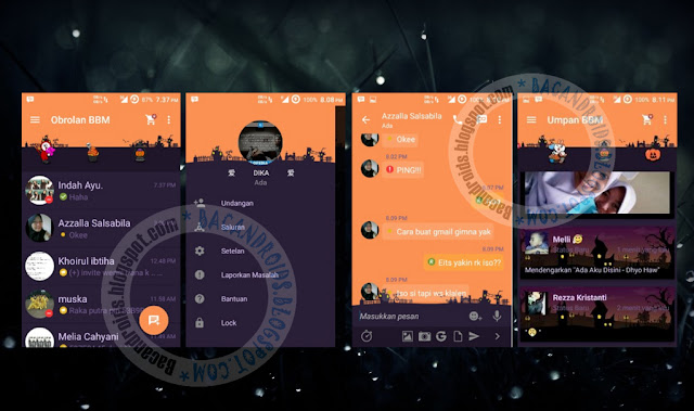 download BBM Mod Android Tema Bejo Halloween 