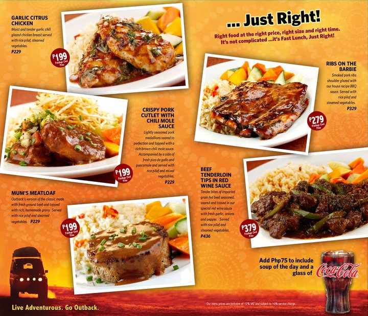 how much are joey meals at outback