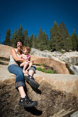 Photo by Kerem Hanci Photography Hiking the Kaweah River Falls trail with toddler