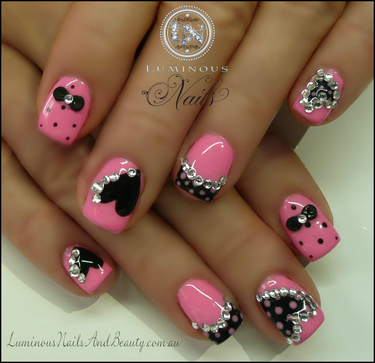 The Astounding Pink polka dots nails funny Photograph The Awesome Pink polka dots nails funny Digital Photography