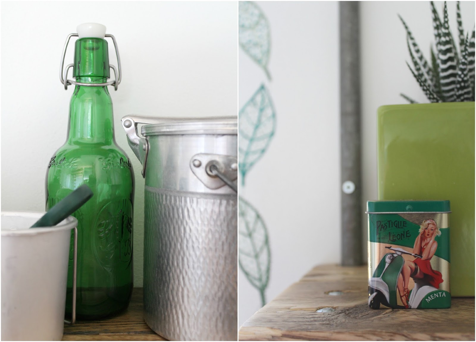 Vivere a piedi nudi living barefoot: laundry makeover the result Verde creativo Lavanderia