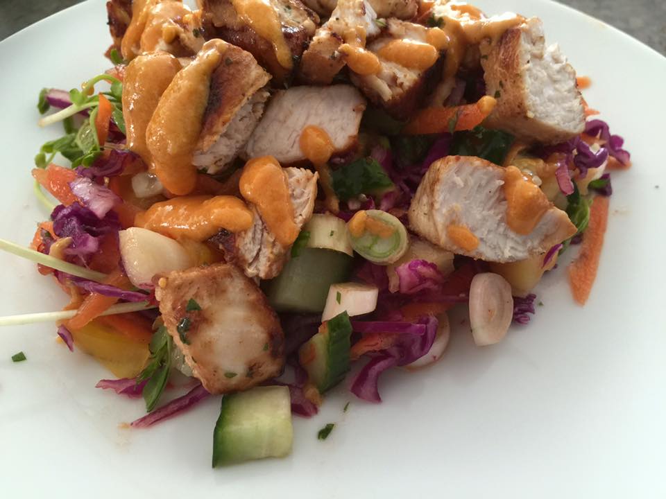 Big Bro and Little Bro Thai Chicken Salad