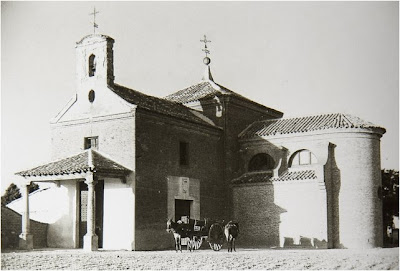 Ermita del Cementerio Municipal leganes_bn_V_Abuelohara_años40_Ermita_Butarque