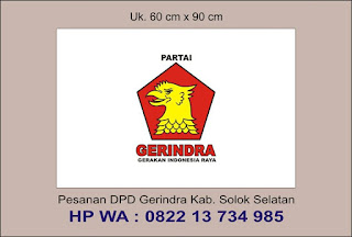 BENDERA PARTAI GERINDRA