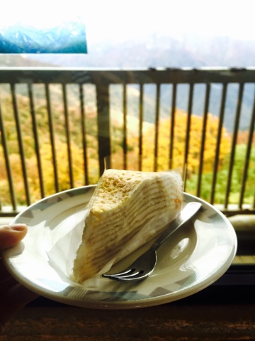 「ビューテラスてんじん」で食べたミルクレープ 「ビューテラスてんじん」で食べたミルクレープ