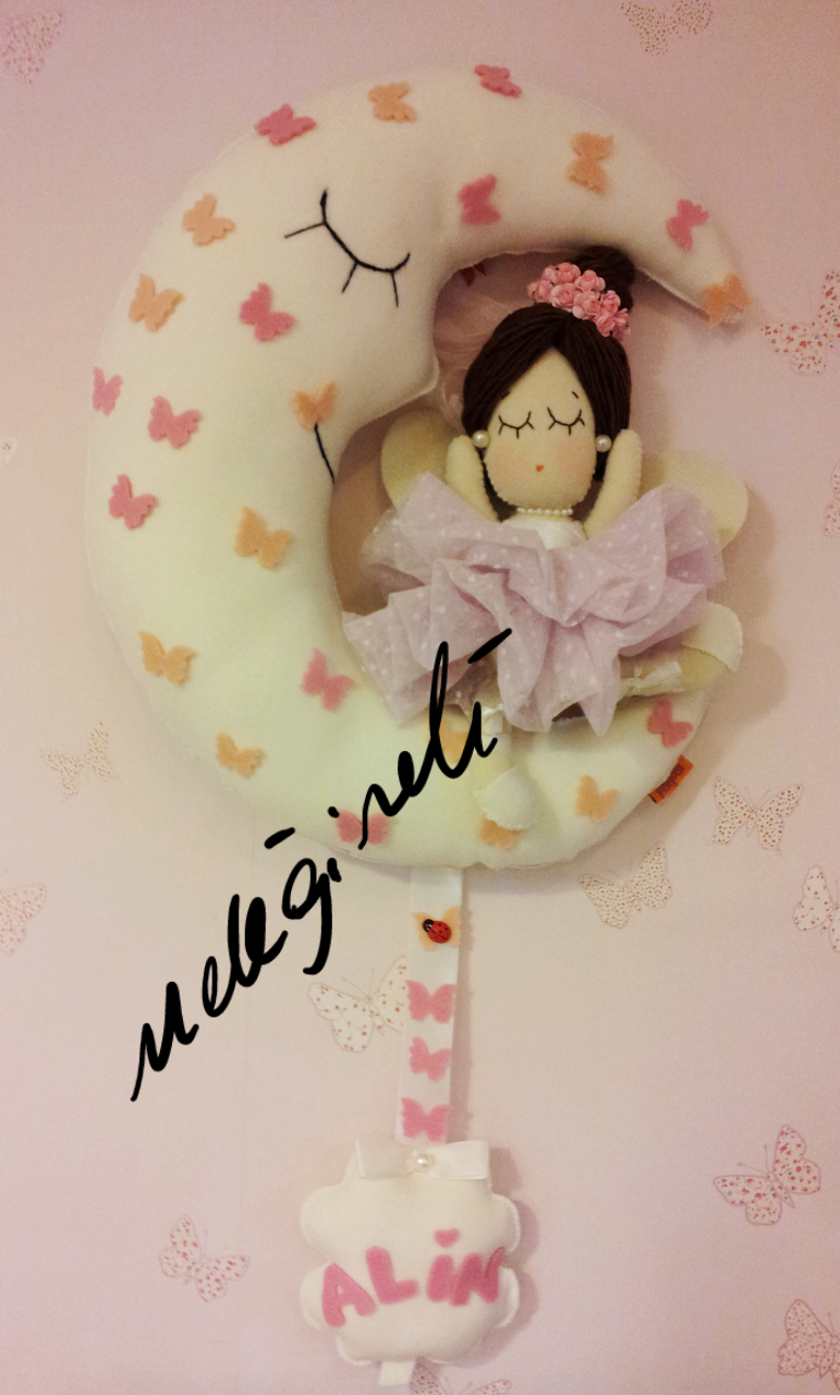 Meleğin Eli yeni tasarim balerin kiz bebek kapi süsü