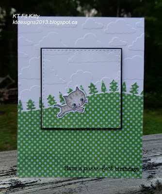 I Stamped The Tiny Kitty From Youre Lovely Set