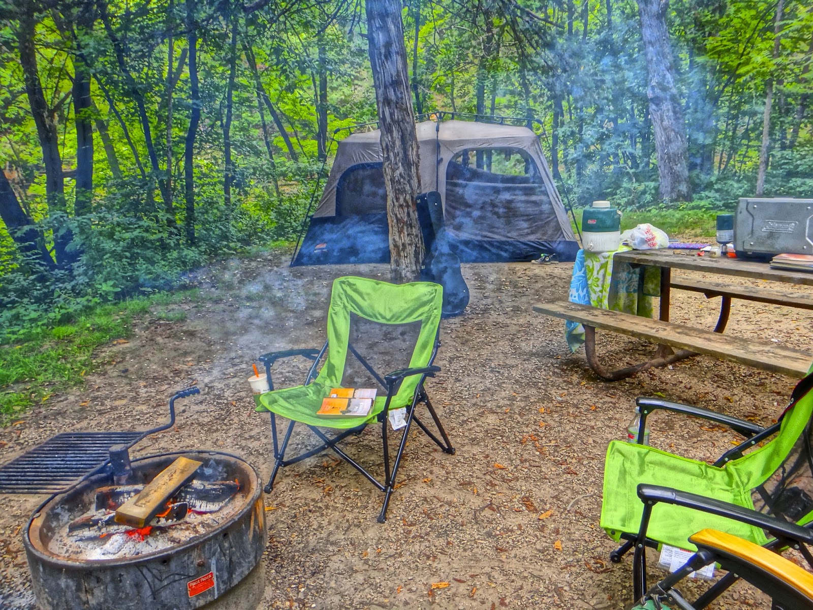 Russman's spot Camping at Whitewater State Park