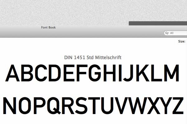font for letterhead design