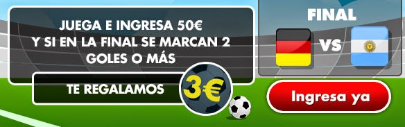 botemania bono 3 euros final mundial Alemania vs Argentina 13 julio blog jrvm botemania bono 3 euros final mundial Alemania vs Argentina 13 julio