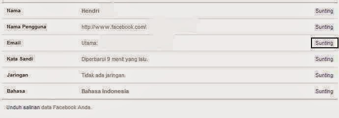 mengganti email facebook mengganti email facebook