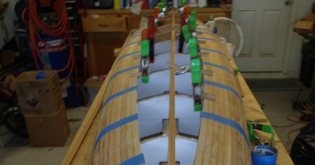 Guillemot "Simple Design" Kayak Build Installing Keel Strips