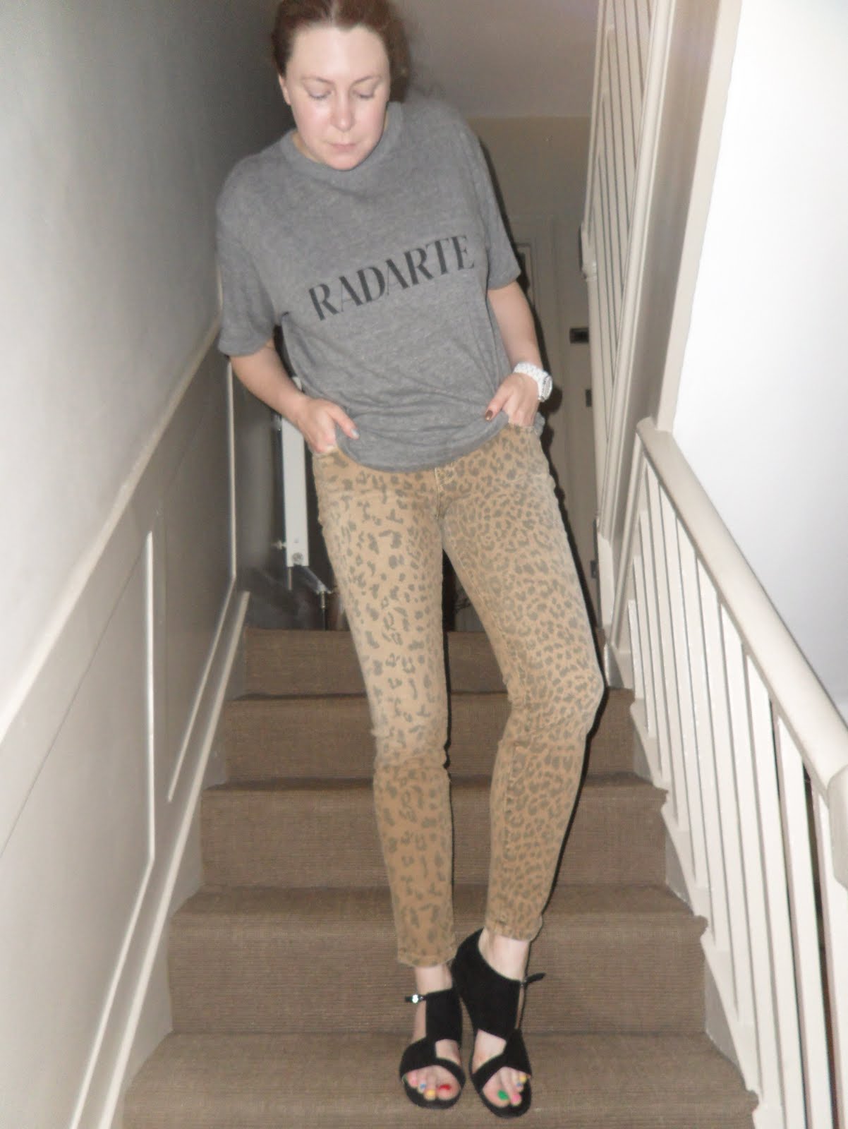 current elliott leopard jeans