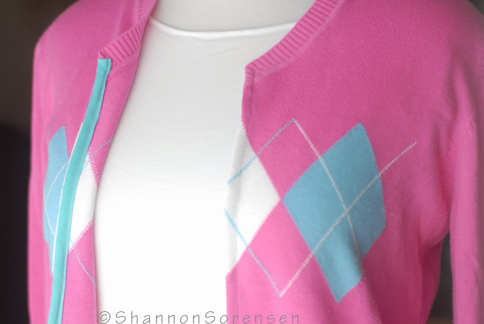 Shannon Sews Sweater to Cardigan Refashion Tutorial