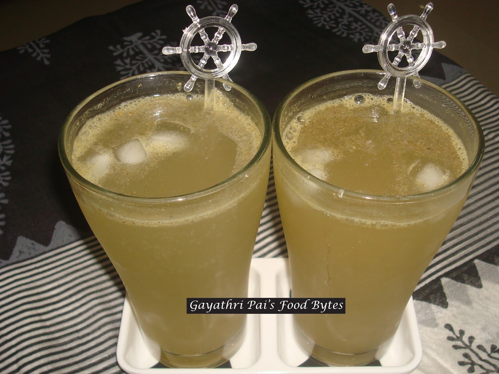 Gayathri Pai's Food Bytes Chilled Jal Jeera Lemon Soda.