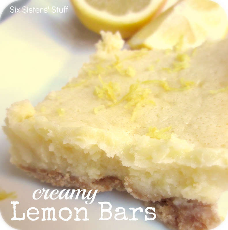 Creamy Lemon Bars Six Sisters' Stuff