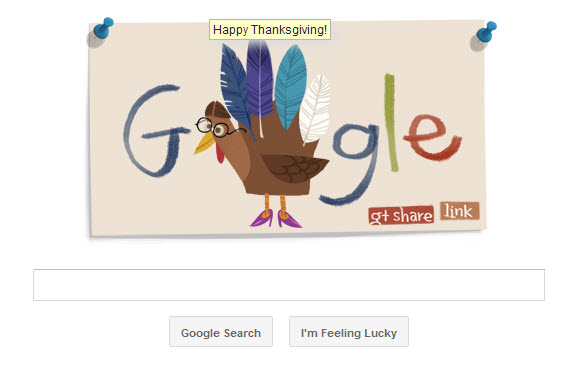 Thanksgiving Google Doodles