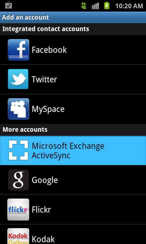 microsoft activesync account microsoft activesync account