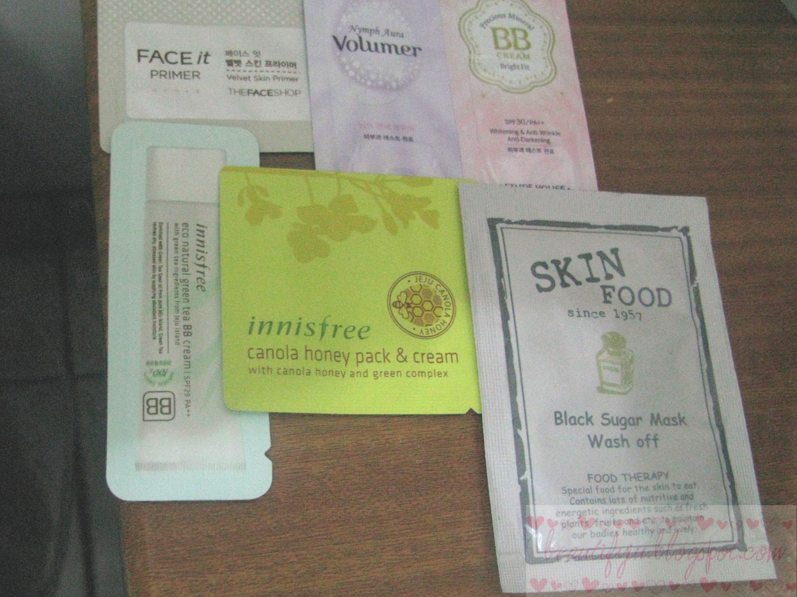 Beauty Blog 2013 The Face Shop Face It Primer Sample 11 Etude House Nymph Aura Volumer Sample and BB Cream Bright Fit Sample