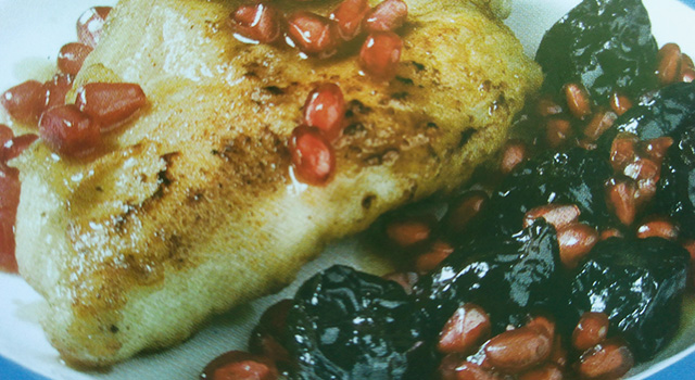 Pollo con granadas y ciruelas al brandy paso0 Pollo con granadas y ciruelas al brandy paso0