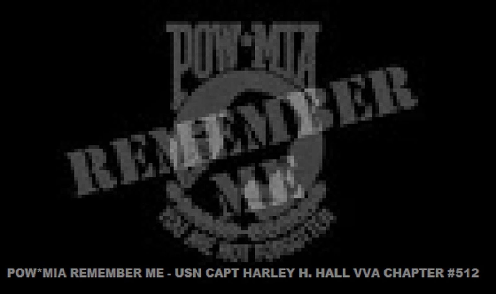 POW*MIA REMEMBER ME -  USN CAPT HARLEY H. HALL VVA CHAPTER 512