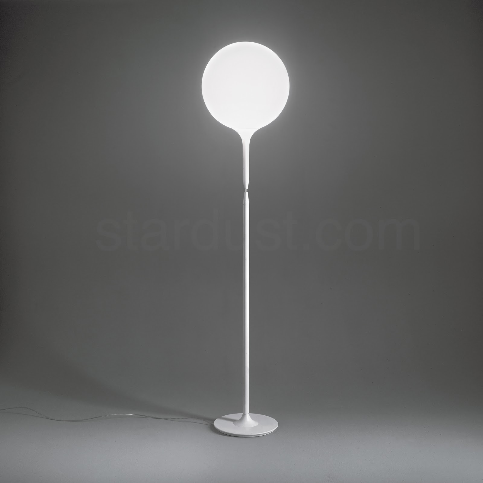 Ca 42 Tall Elegant Modern Floor Lamp White Round Glass Artemide Ca 35 Floor Lamp