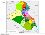 Iraq Provincial Map 1990