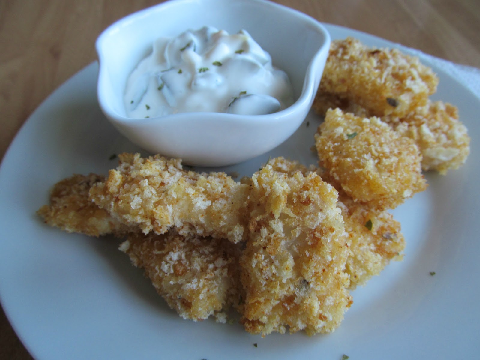 Good Food, Shared Oven Baked Fish Goujons with Tartare Sauce