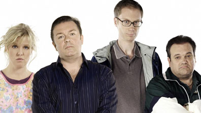 The cast of Extras