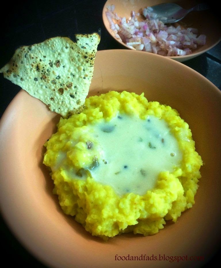 GujaratiJain Khichdi Kadhi Easy Recipe Food and Fads