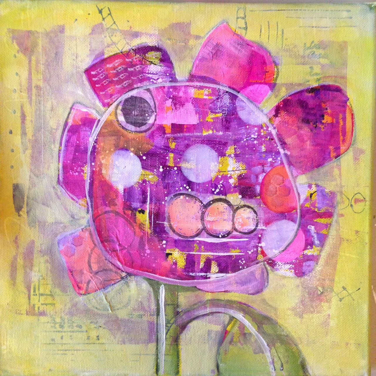 Made by Nicole Moody Urban Flower Painting