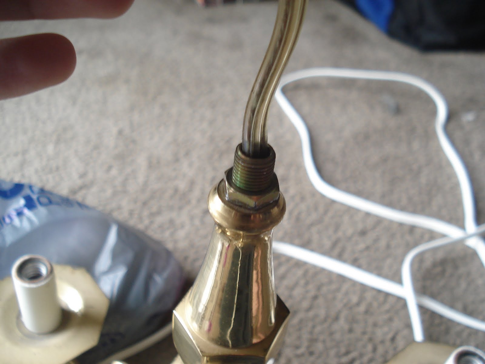 Second Chance Redos Swag Chandelier (Hardwired Chandelier to Plugin