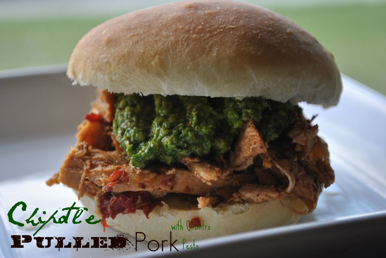 The Farm Girl Recipes Chipotle Pulled Pork with Cilantro Pesto
