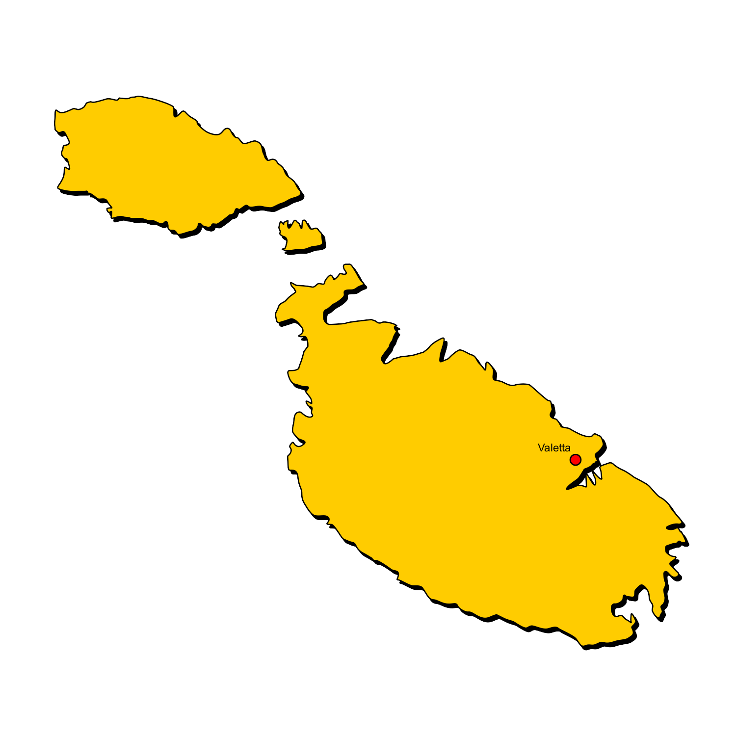 Malta Landkarten kostenlos Cliparts kostenlos