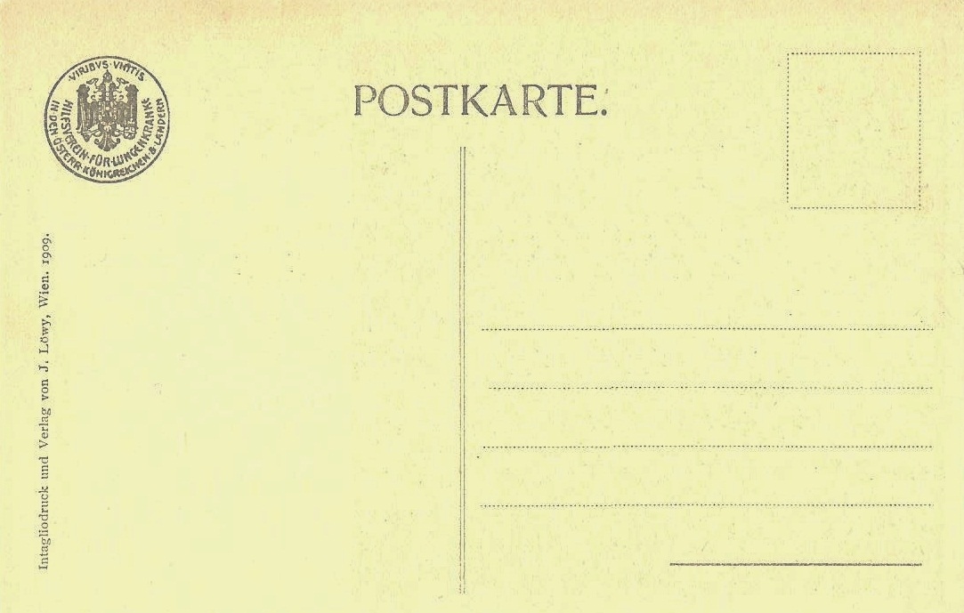 vintage postcard back
