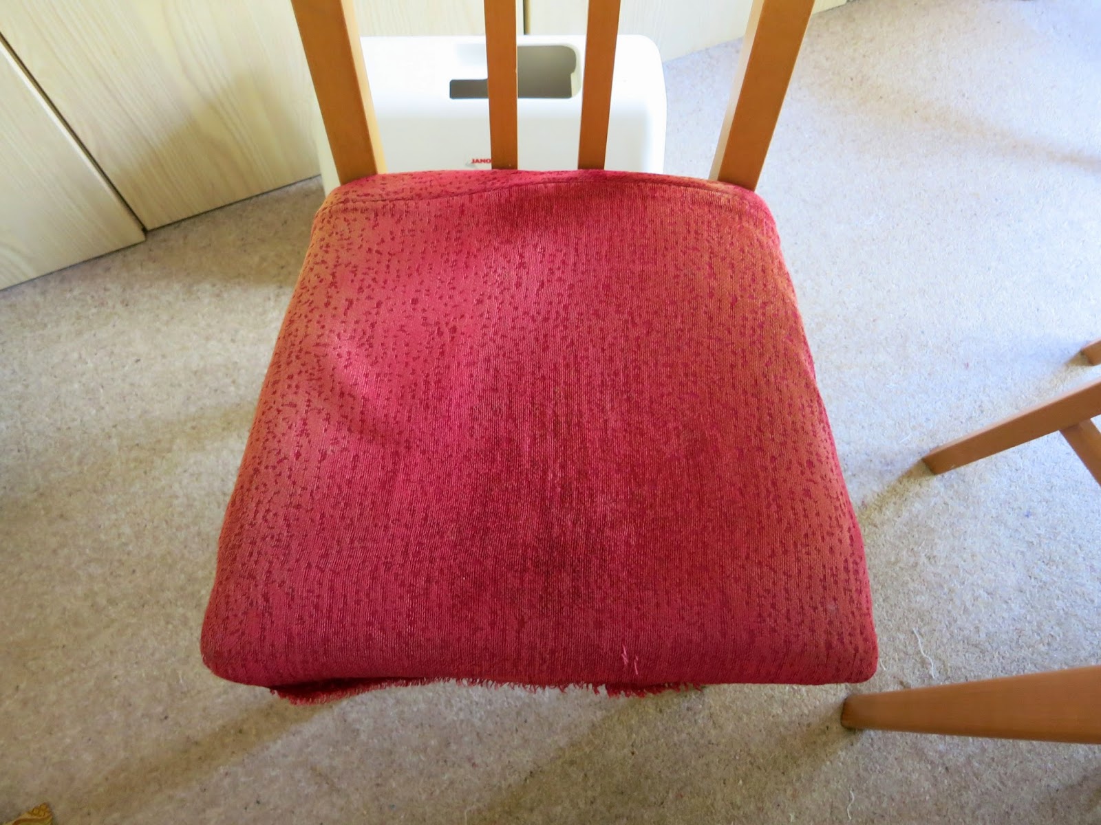 Mrs Craftypants How to recover and renew your dining room chairs for free!