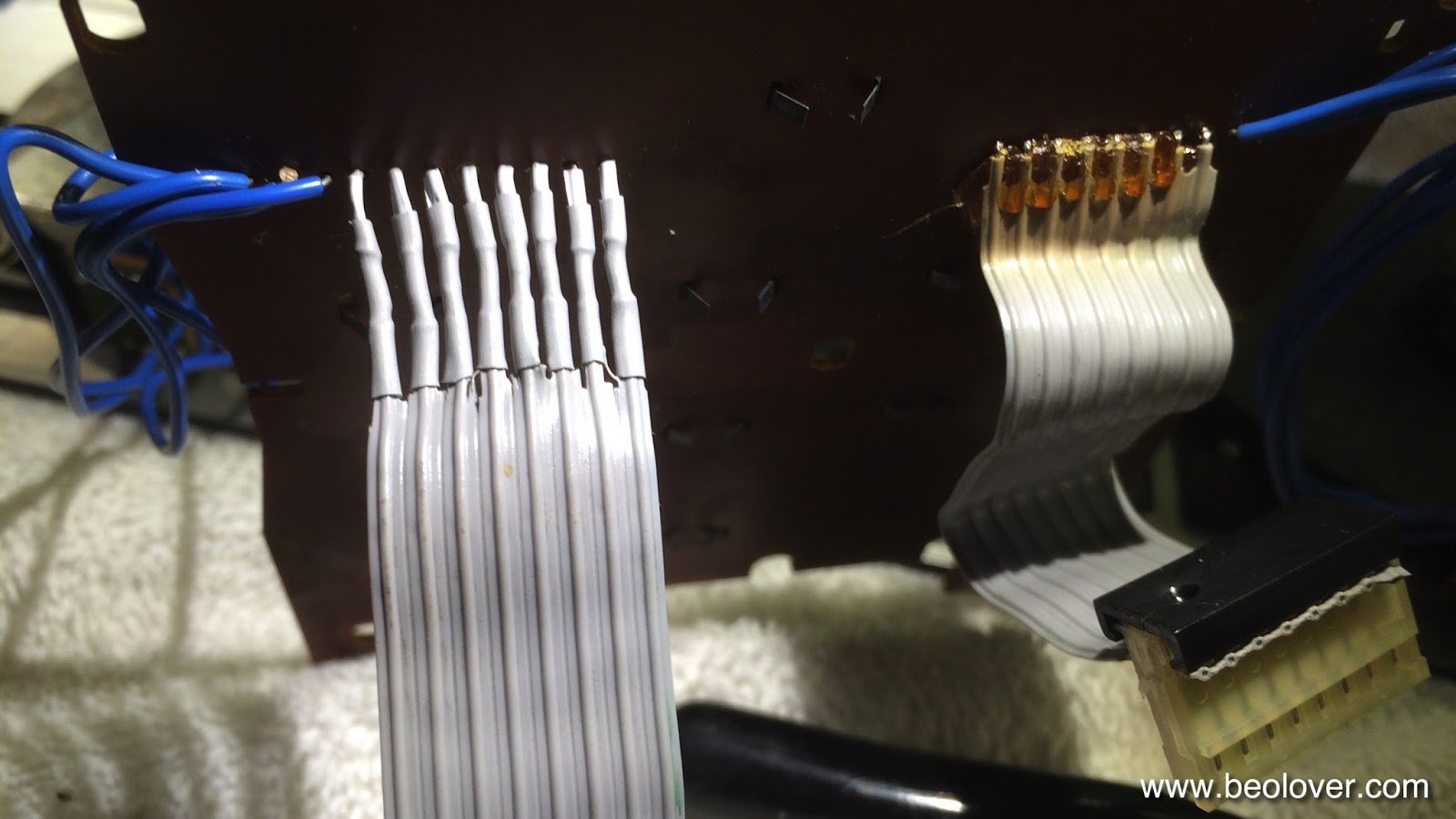 beolover Beomaster 8000 Repair of a Broken Off Keypad Ribbon Cable