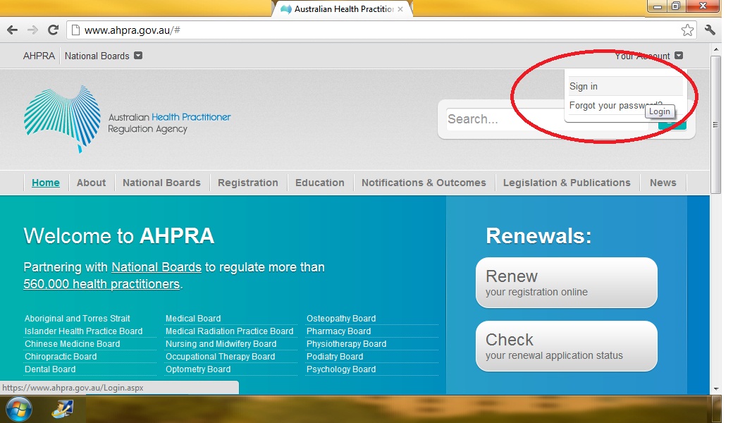 AusPhilRN How to download your AHPRA certificate of Registration