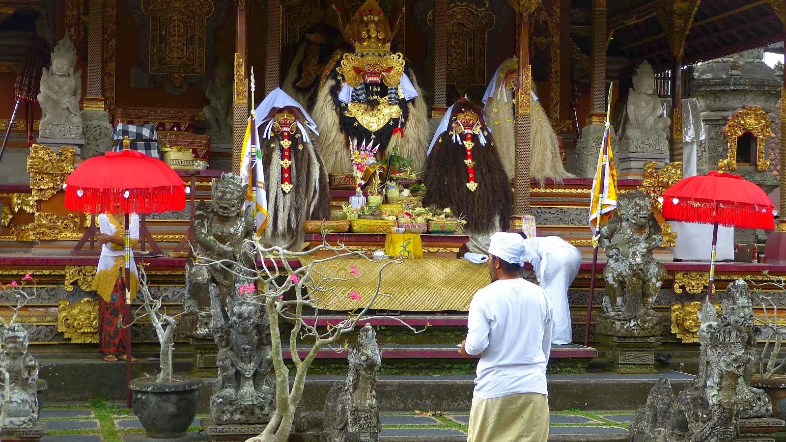 Cérémonie au temple d'Ubud