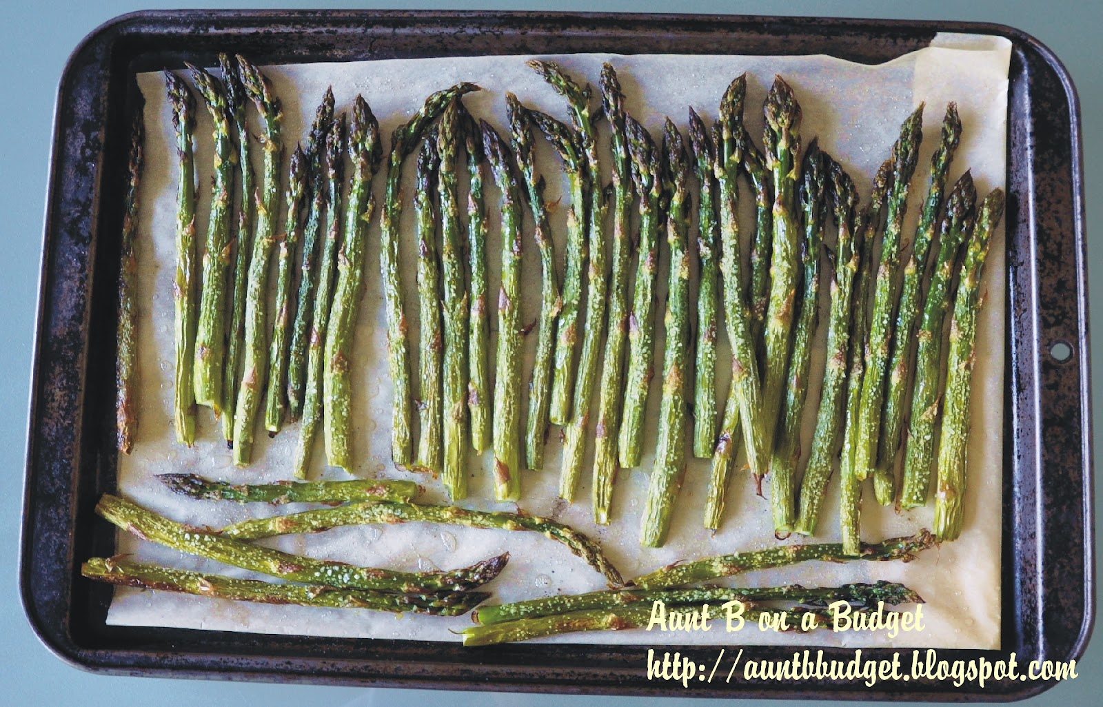 Aunt B on a Budget Roasted Asparagus and Butter Crumbed Eggs