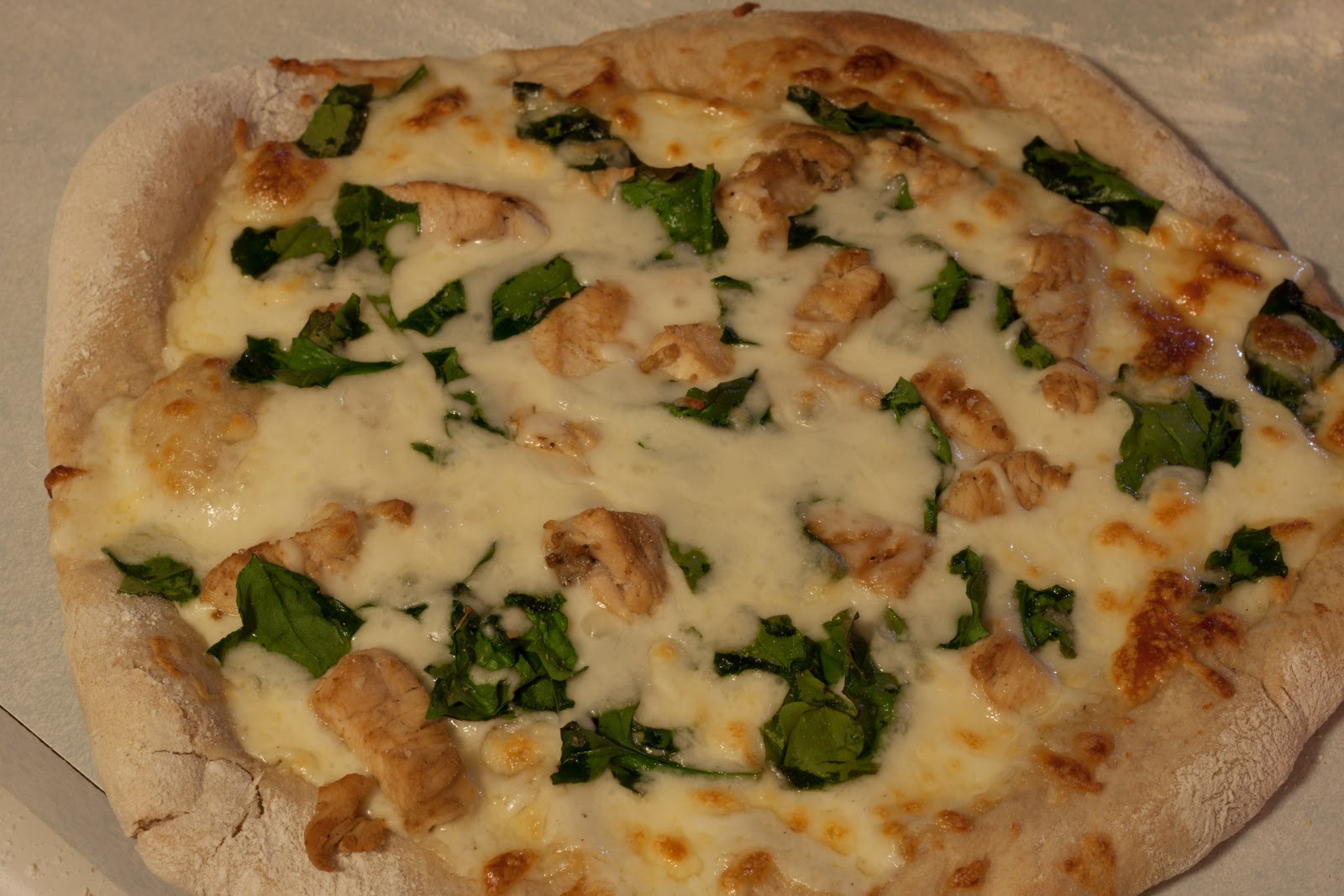 Our Taste Tests Chicken Alfredo and Spinach Pizza