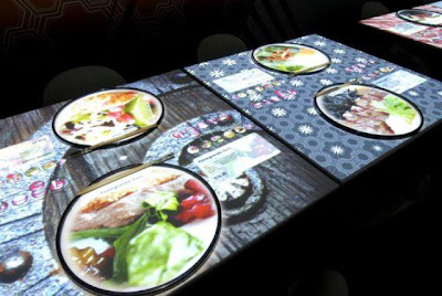 Restoran Canggih, Semua Mejanya Dilengkapi Touchscreen/layar Sentuh [ www.BlogApaAja.com ]