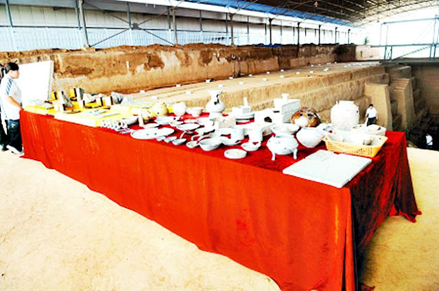 โบราณวัตถุที่พบในสุสานโจโฉ โบราณวัตถุที่พบในสุสานโจโฉ