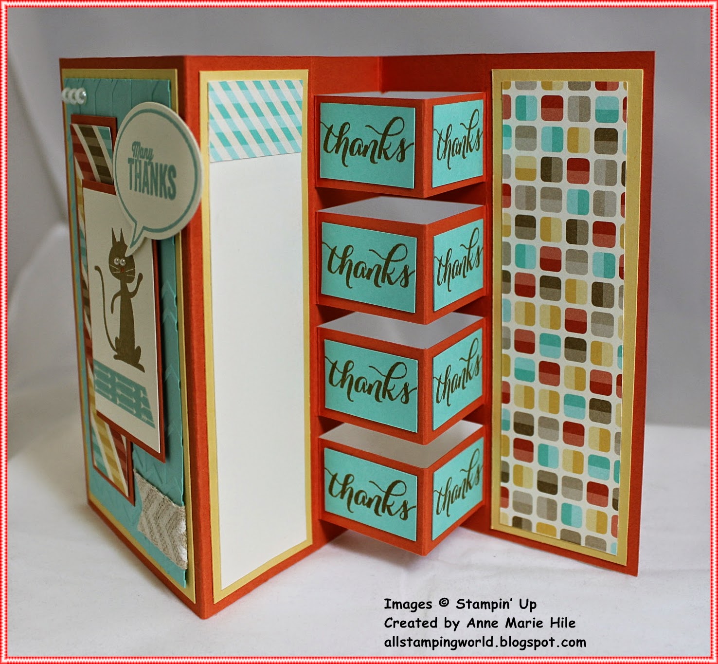 All Stamping World Building Block Card featuring Stampin' Up Cool Kid