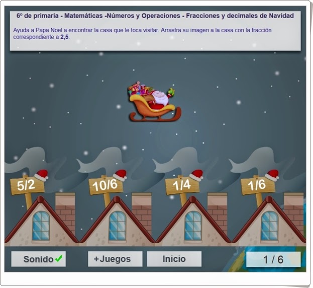 http://www.mundoprimaria.com/juegos/matematicas/numeros-operaciones/6-primaria/1344-juego-navideno-fracciones/index.php