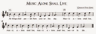 Music Alone Shall Live, a Beautiful Round for Your Singers. Five Keys