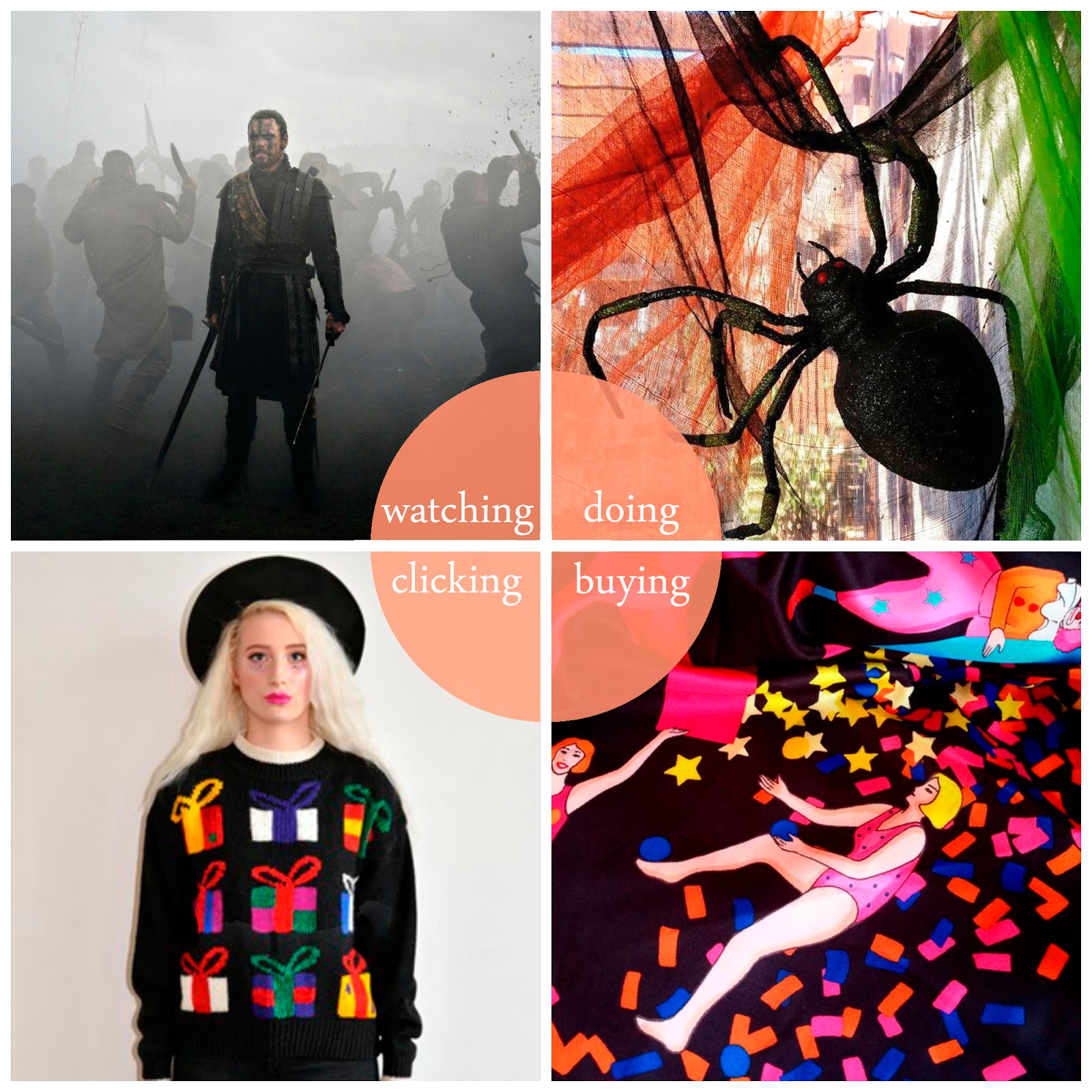 Helen's October Round Up October, round up, best bits, The Martian, Macbeth, Charlton Farm, Halloween, Karen Mabon, Lush scarf, Lush Knot-wrap, Dreamland vintage,Scottish bloggers, Scottish blogging duo