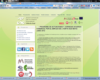 Enlace permanente al artículo: Programa de Actuaciones y Jornadas Acuerdo Comarcal por el empleo de l'Horta Sud Mayo-Junio 2012.