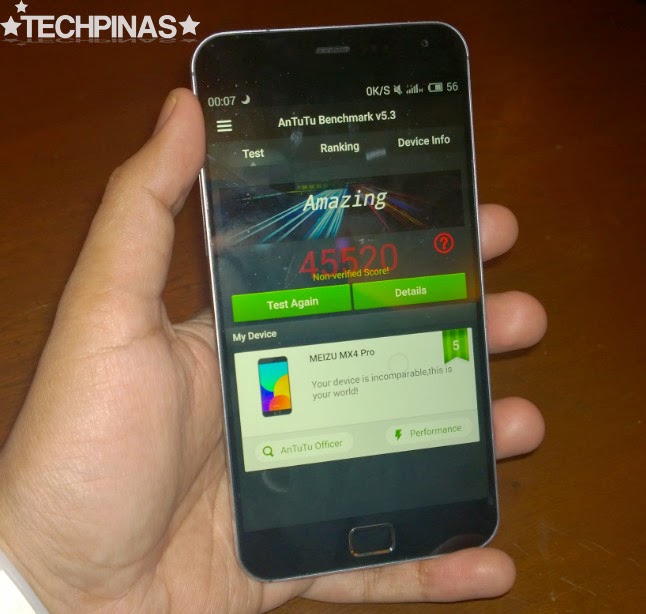 Meizu MX4 Pro, Meizu MX4 Pro Antutu Benchmark Score, Samsung Exynos 5 Octa 5430 Antutu